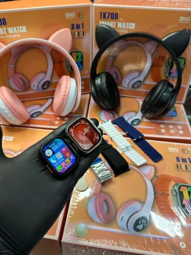 Kit relógio+pulseira