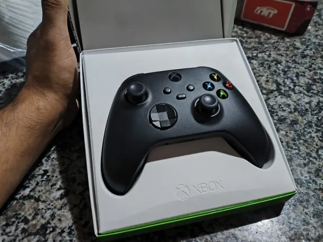 Controle Xbox Series S/X Carbon Black Original Microsoft - 3 Meses de Garantia