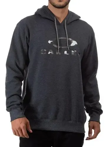 Moletom Fechado Oakley Camo Hoddie Jet Black