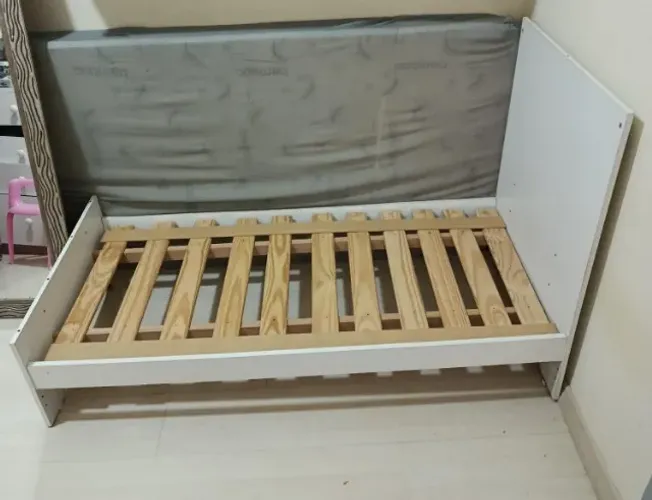 Berço vira cama