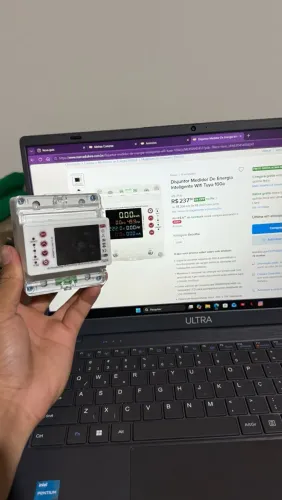 Disjuntor Medidor de Energia Inteligente Wi-Fi Tuya EARU 100A Trifásico