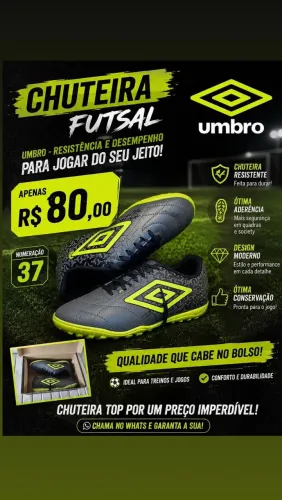 Chuteira em ótimo estado