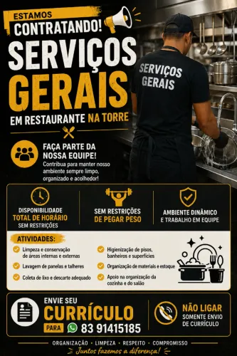 Auxiliar de Serviços Gerais