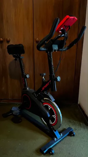 Bicicleta Spinning Premium Ergométrica Semi Profissional Bike Sport Preto Seminova