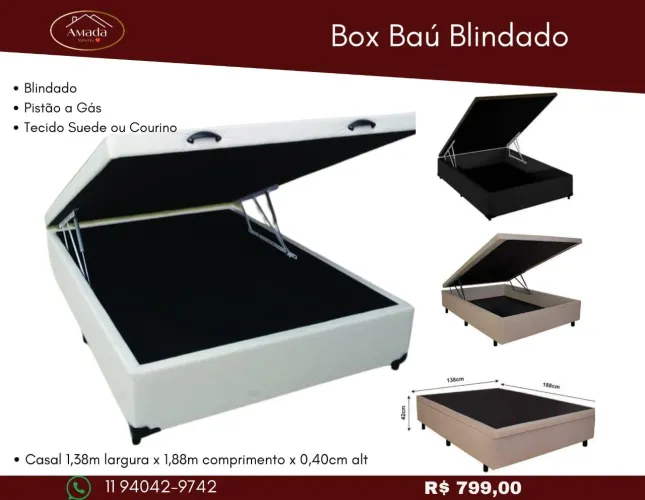 Box baú Blindado - à pronta entrega 