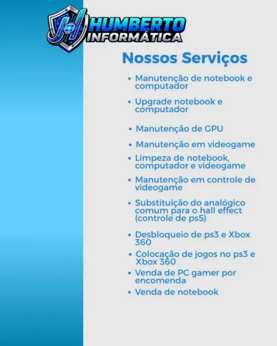 Técnico em informática. Nas mãos de quem entende!