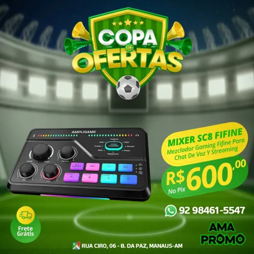 MIXER DE ÁUDIO FIFINE SC8