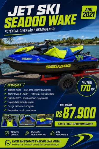 Jet Ski Seadoo GTI 170 Wake 2021 EXTRA