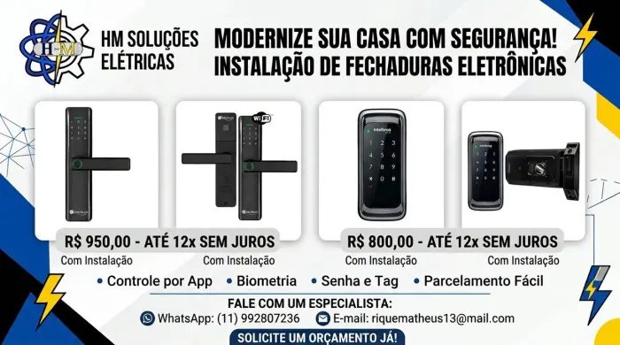 Fechadura eletrônica 