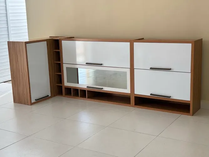 Armário de cozinha modulado aéreo