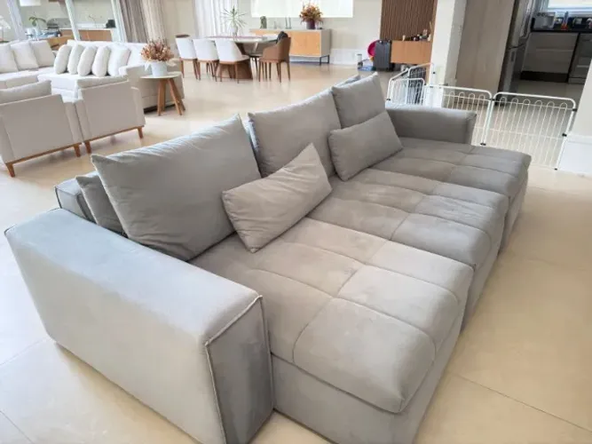 Sofá 3 lugares Retratil