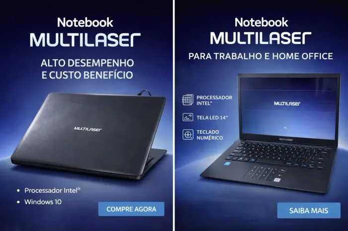Notebook Multilaser Legacy - Bateria e Teclado Novos + Office