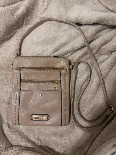 Bolsa Feminina YQ Fashion Bege Transversal em Ótimo Estado