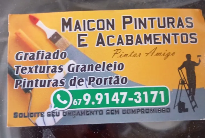 Pintor de acabamento fino .. pequenos reparo aparti de 300 RS 