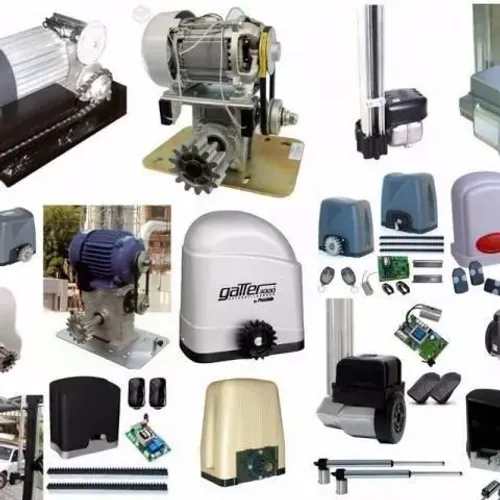 Manutenção de motor de portão automático.
