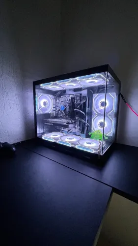 Kit 9 Fans 3 pinos RGB de Alta Performance Refrigeração Extrema com Visual Incrível
