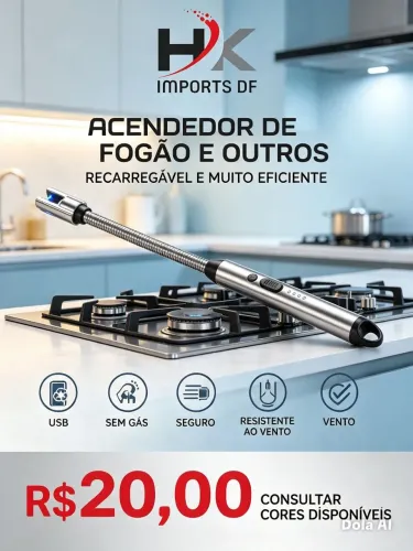 ACENDEDOR DE FOGÃO E OUTROS RECARREGÁVEL