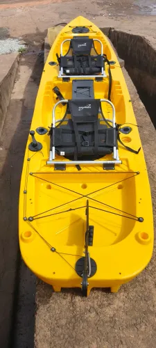 Caíaque amarelo novo com nota 2 lugares