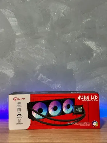 Watercooler Kalkan Aura LCD 360mm - ARGB (COM GARANTIA)