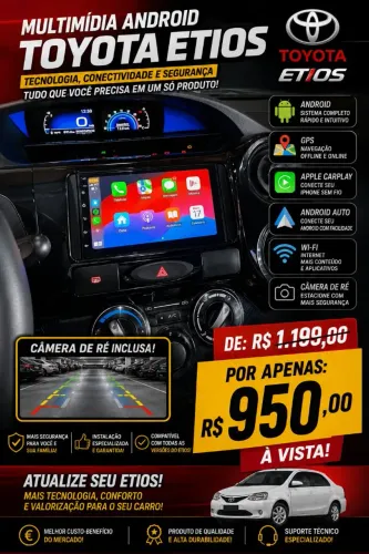 Multimidia toyota etios 
