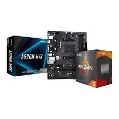 [NOVO] Kit Placa-mãe ASRock A520M-HVS AMD AM4 MATX DDR4 + CPU AMD Ryzen 5 5500
