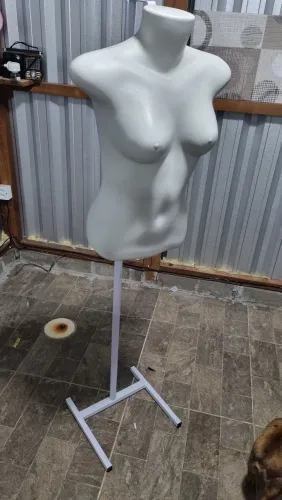 Manequim de busto feminino com tripé