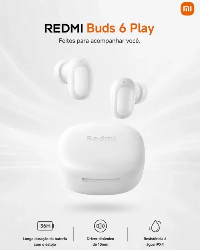 Fone REDMI BUDS 6 PLAY