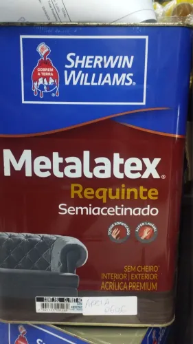4 latas de tinta Acrílica Sherwin Willians na cor Areia
