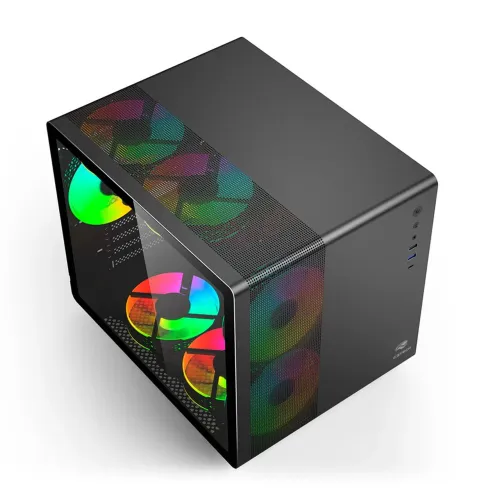 Gabinete Aquário c3tech allblack com 7 fans MT-G710BK