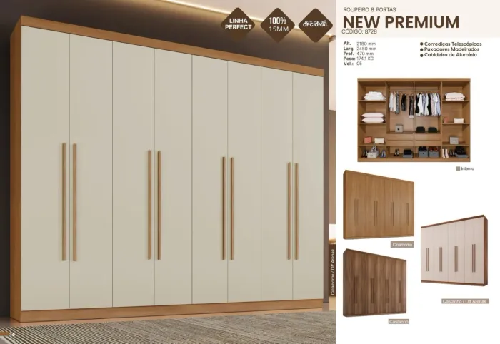 ROUPEIRO NEW PREMIUM 8 PORTAS