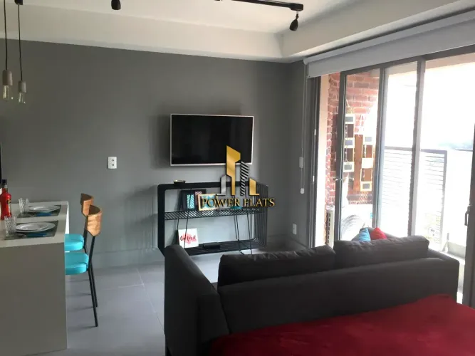 Flat mobiliado para locação no Studio Suzano, 37 m², 1 dormitório, 1 vaga - São Paulo - SP