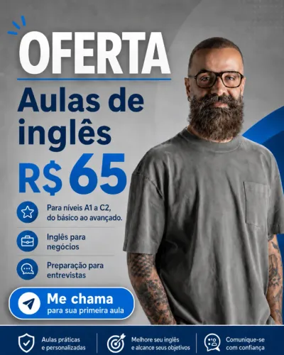Aulas de Inglês Práticas e Focadas nos Seus Objetivos.