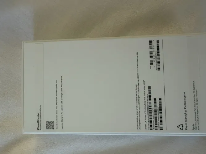 Iphone 17 pro max 256gb deep blue