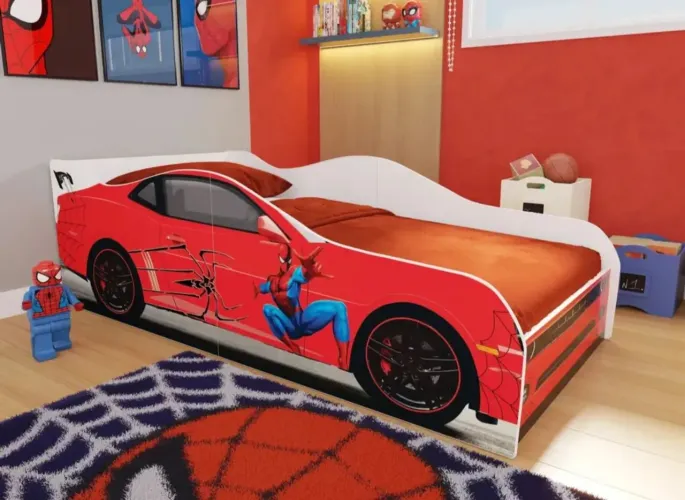 Cama infantil do homem aranha 