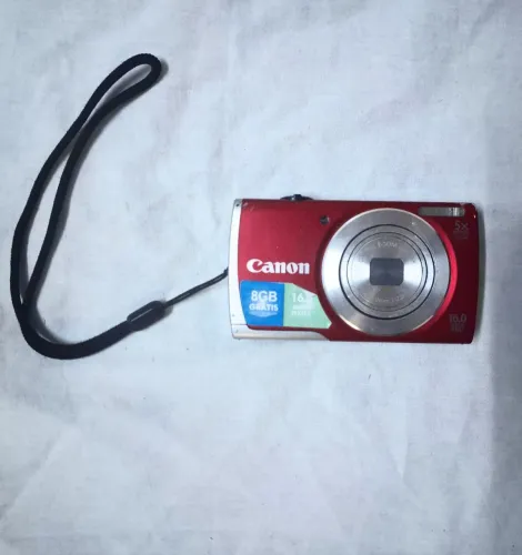Câmera Canon PowerShot A2500 Vermelha Na Caixa - No Estado - Raridade Vintage