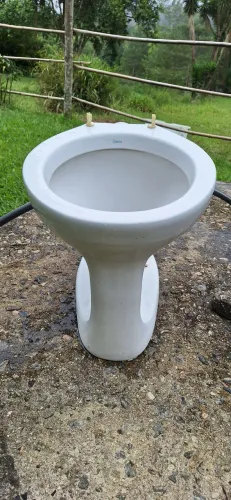 Vaso sanitário Deca branco com assento