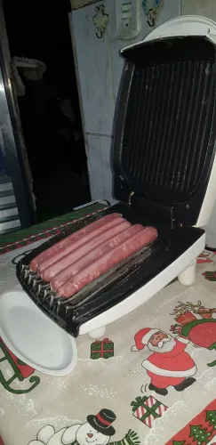 Grill George Foreman funcionando