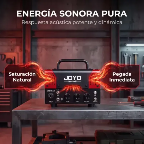 Joyo Jackman Cabeçote Guitarra 20w Válvula Com Bluetooth