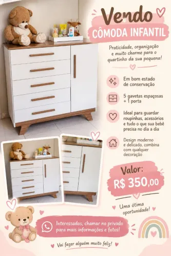 Cômoda infantil