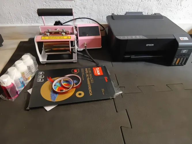 KIT COMPLETO PARA SUBLIMAÇÃO - PRONTO PARA TRABALHAR! ?
