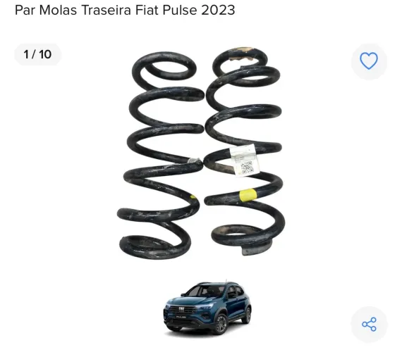 PAR DE MOLAS TRASEIRA ORIGINAIS FIAT PULSE 2023 