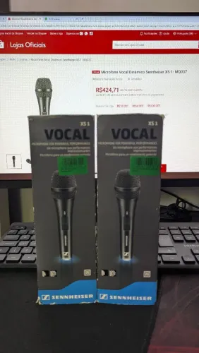 2 Microfones Sennheiser Xs 1 Cardioide Oportunidade 