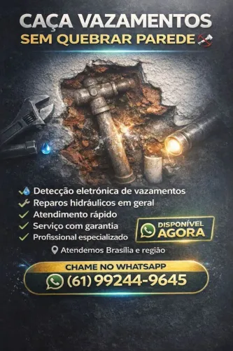 Caça Vazamentos Encanador A partir 180,00 Reais 24 Horas/ Com Geofone e Sem Quebra Quebra