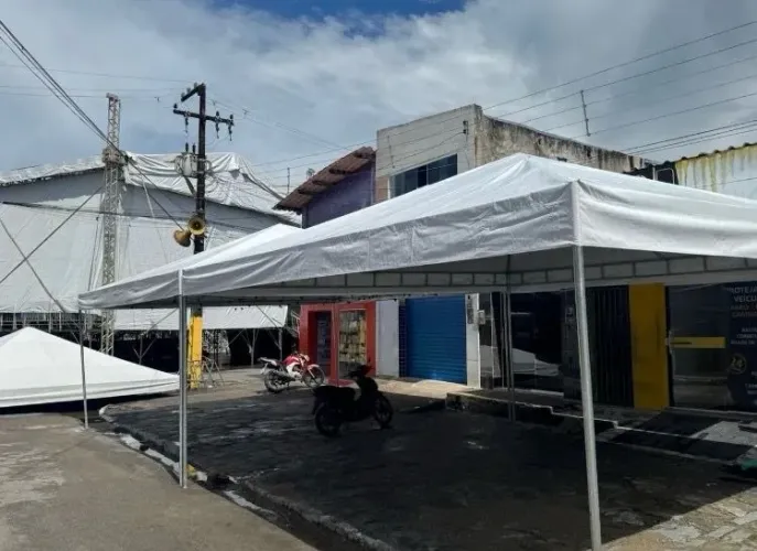 Tenda galvonizadas nova zera lona no plástico 