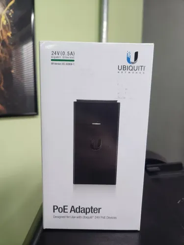 FONTE UBIQUITI POE PARA LOCO5AC 24V 0,5A POE -24 - 12W-G I