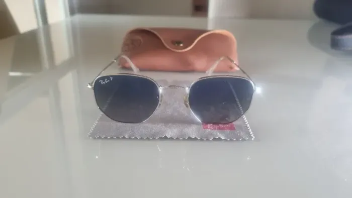 Ray-Ban RB3548-N 003/78 Hexagonal 51-21 Lente Polarizada - Seminovo, Excelente Estado