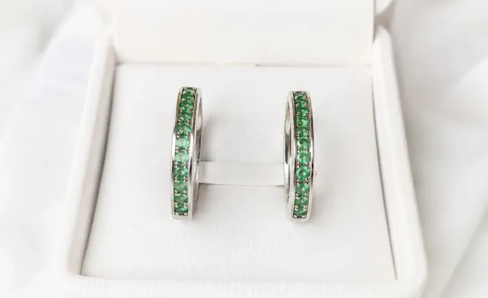 Argola life glam em prata 925