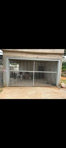 Portão basculante em ferro completo.