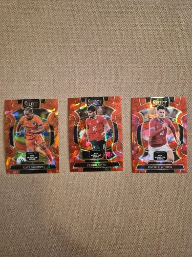 3 Cards Panini Select Road To FIFA World Cup 2026 - Orange Mojo Terrace (Xavi Simons)