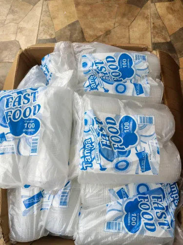 Caixa fechada de tampa com furo de 250 300 ml